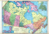 Dominion of Canada, Artic Regions, Franklin District, Newfoundland, World Maps 1906 from Wellington County Canada Atlas